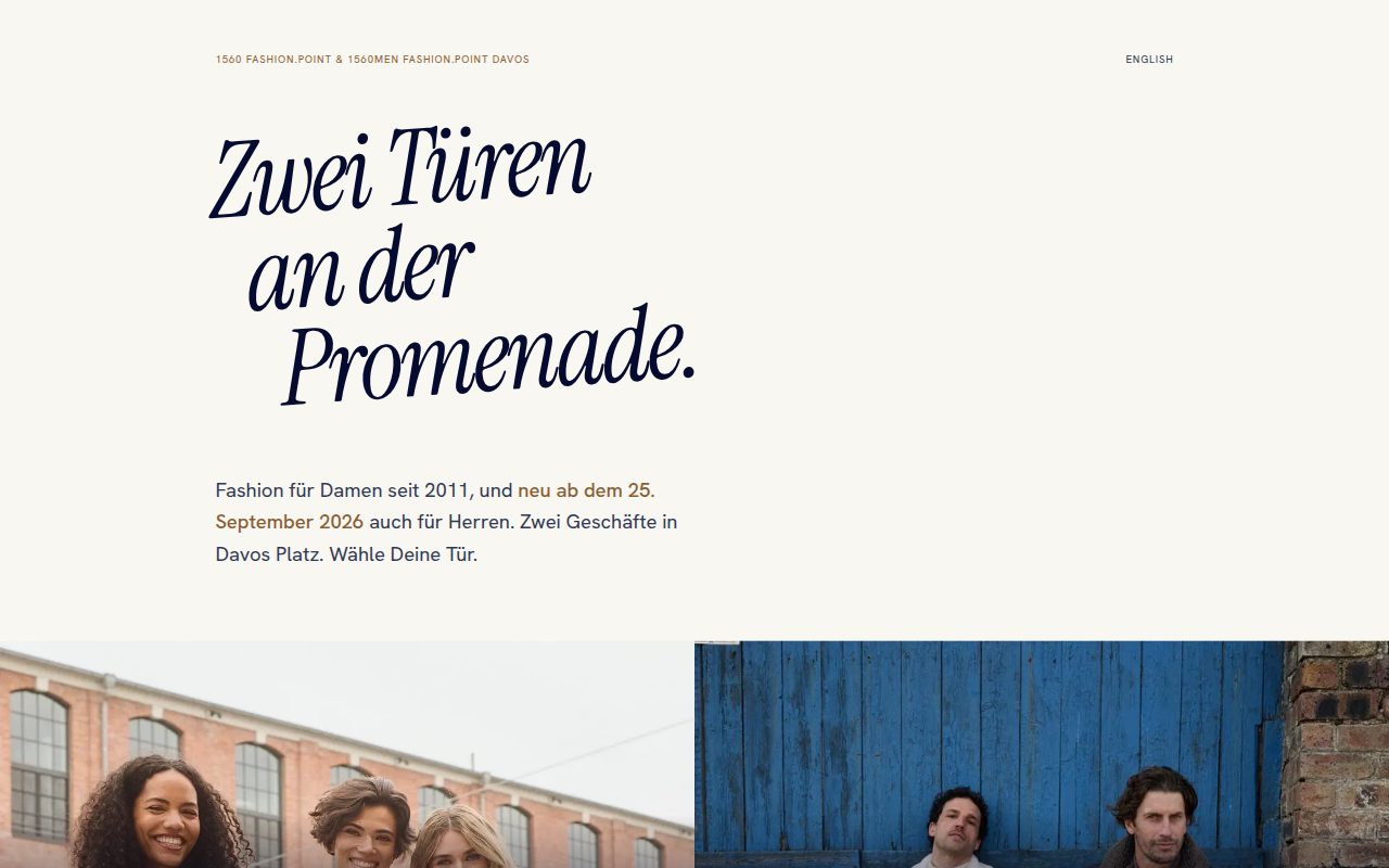 Startseite von 1560.ch