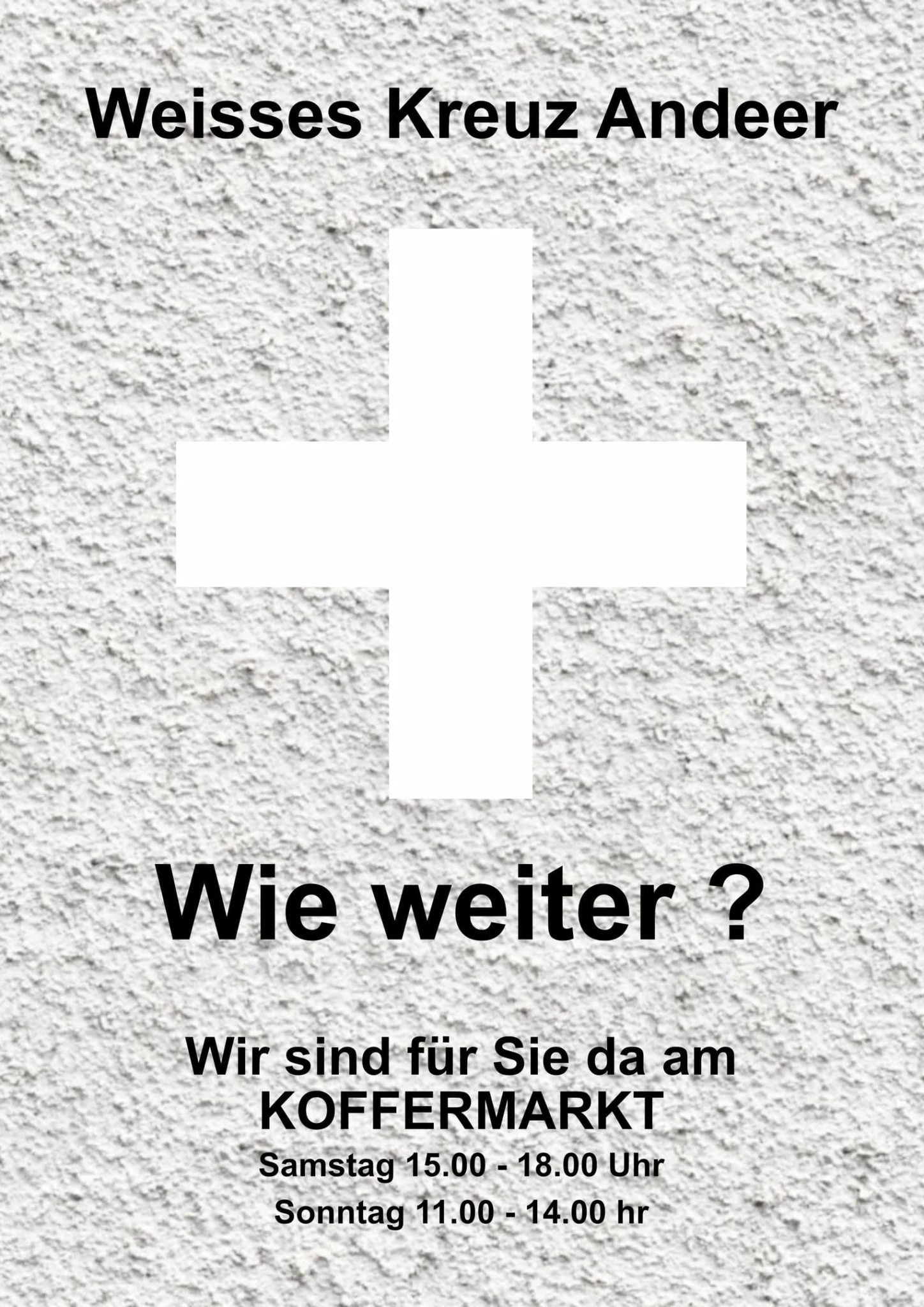 Plakat Koffermarkt Andeer 2025